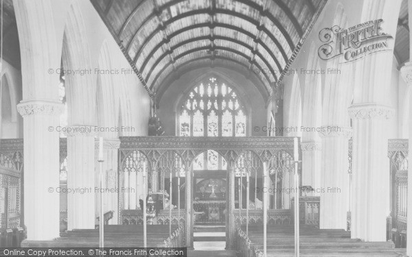 Photo of Newton Abbot, Wolborough Church Interior 1906