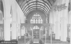 Wolborough Church Interior 1906, Newton Abbot