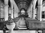 Wolborough Church Interior 1922, Newton Abbot