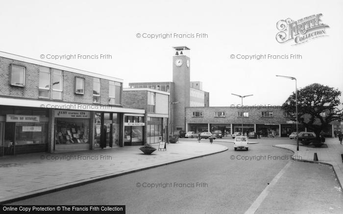 Photo of Newton Aycliffe, Beveridge Way And Clock Tower c.1960