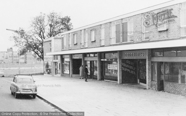 Photo of Newton Aycliffe, Beveridge Way Shopping Parade c.1960