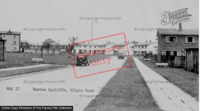 Photo of Newton Aycliffe, Gilpin Road c.1955