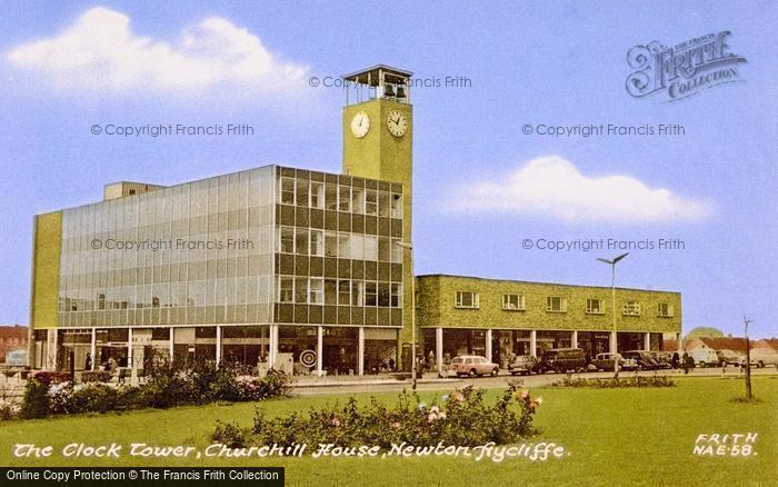 Photo of Newton Aycliffe, The Clock Tower, Churchill House c.1960