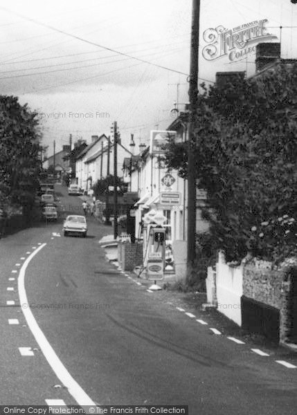 Photo of Newton Poppleford, Petrol Filling Station c.1965
