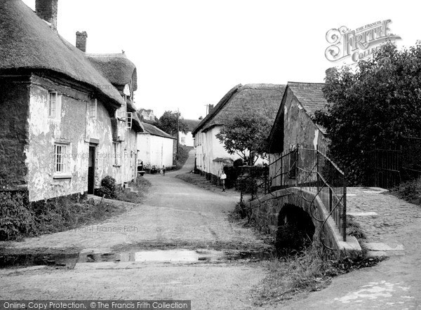 Photo of Newton St Cyres, The Village c.1955