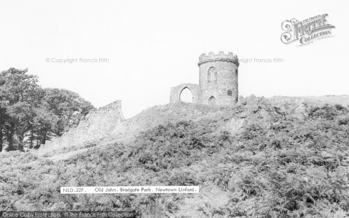 Photo of Newtown Linford, Old John, Bradgate Park c.1960