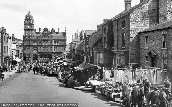 Photo of Newtown, Market Day 1950