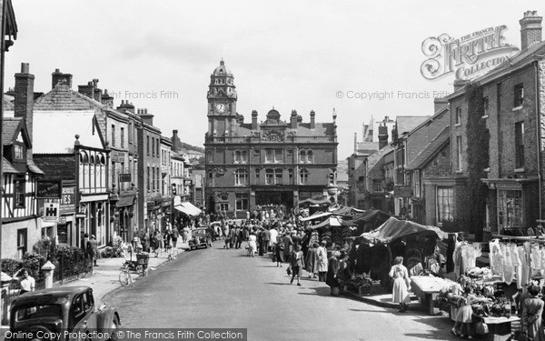 Photo of Newtown, Market Day 1950