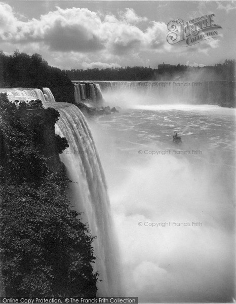 Niagara, American and Horseshoe Falls c1900 Photo of Niagara, American And Horseshoe Falls c.1900