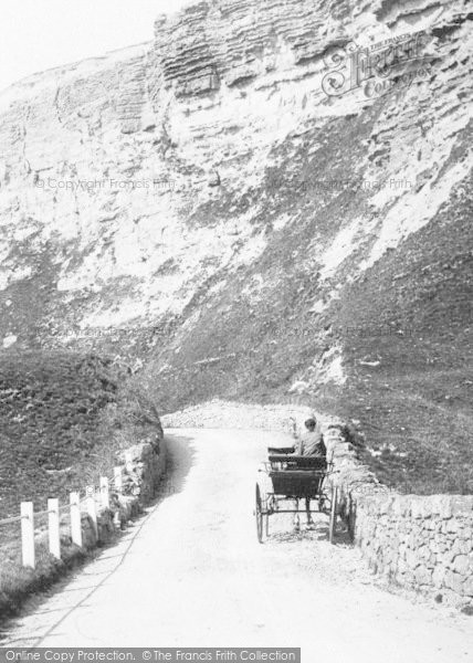 Photo of Niton, The Undercliff Road 1896
