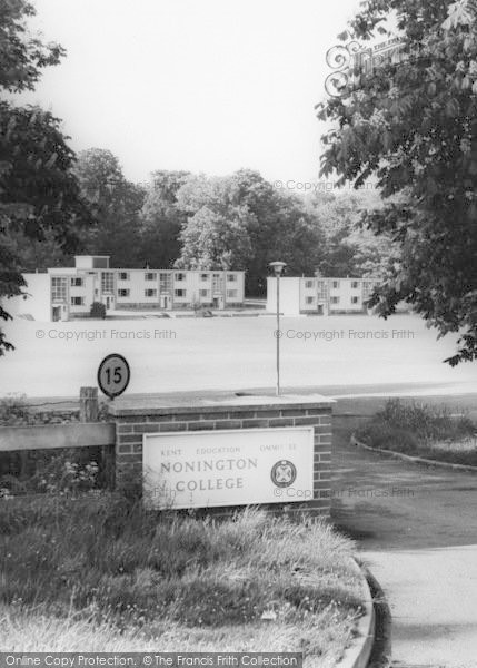 Photo of Nonington, College, The Entrance c.1955