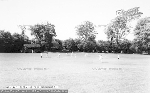 Photo of Nonington, Cricket, Fredville Park c.1955