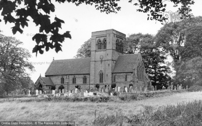 Photo of Norley, St John's Church c.1955