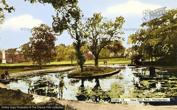 Photo of Normanton, Haw Hill Park, The Pond c.1955
