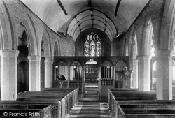 Church Interior 1907, North Bovey