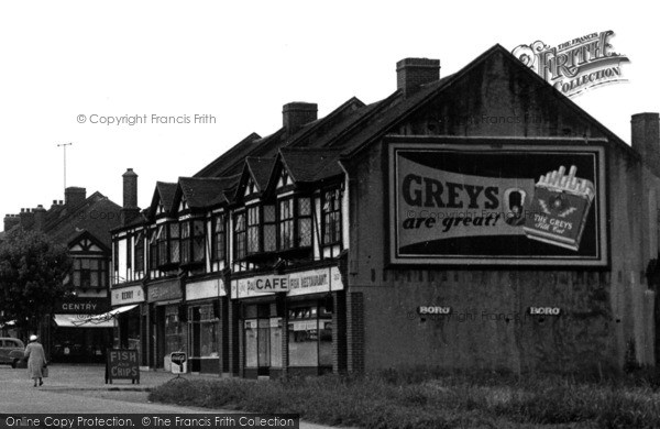 Photo of North Cheam, London Road, Billboard c.1955