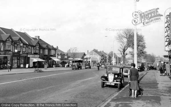 Photo of North Cheam, London Road c.1955