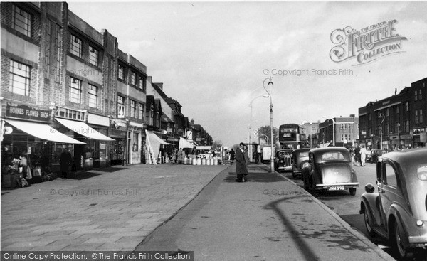 Photo of North Cheam, London Road c.1955