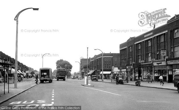 Photo of North Cheam, London Road c.1955