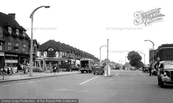 Photo of North Cheam, London Road c.1955