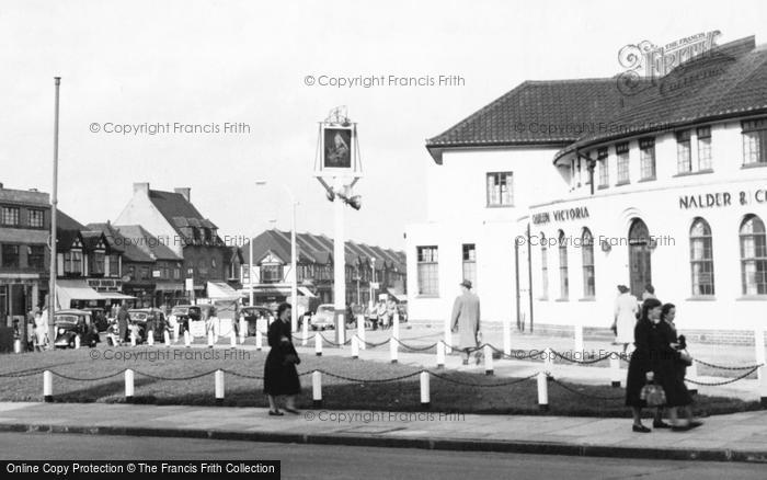 Photo of North Cheam, The Queen Victoria, London Road c.1955