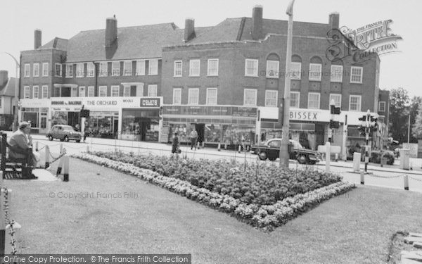 Photo of North Cheam, The Shops And Flower Gardens c.1960