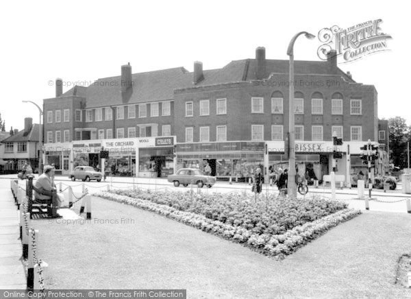 Photo of North Cheam, The Shops And Flower Gardens c.1960