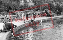 Ridgeway Park, Boys At The Boating Pool c.1955, North Chingford
