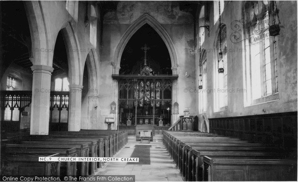 Photo of North Creake, Church, Interior c.1955