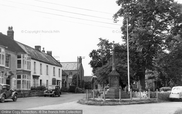 Photo of North Curry, The War Memorial c.1955