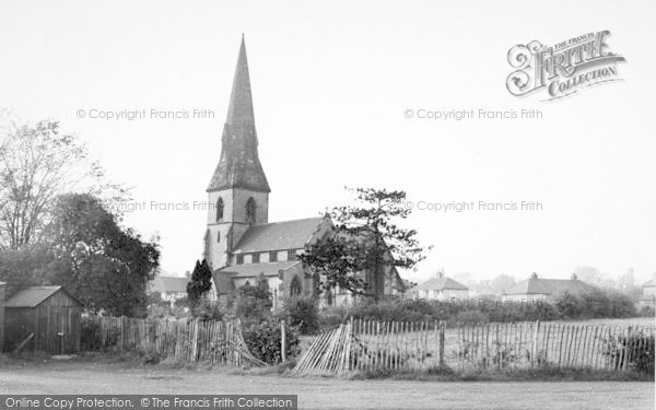 Photo of North Ferriby, Church From The Playing Fields c.1960