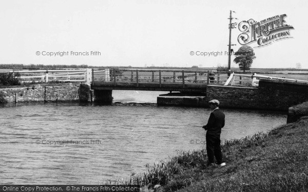 Photo of North Frodingham, Fishing At The Bridge c.1955