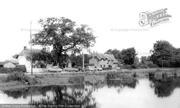 Photo of North Gorley, The Royal Oak And Pond c.1960