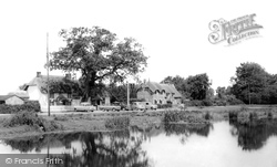 The Royal Oak And Pond c.1960, North Gorley