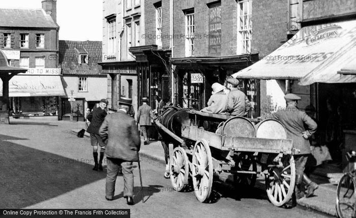 Photo of North Walsham, Horse And Cart, Market Place 1921