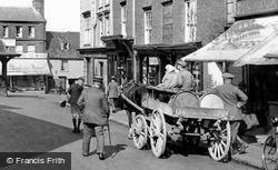 Horse And Cart, Market Place 1921, North Walsham