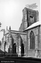The Broken Church Tower c.1955, North Walsham