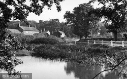 The Pond And Blue Bell Inn c.1955, North Walsham