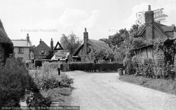 Photo of North Warnborough, Mill Corner c.1955