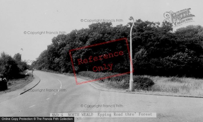 Photo of North Weald, Epping Road Thro' Forest c.1955
