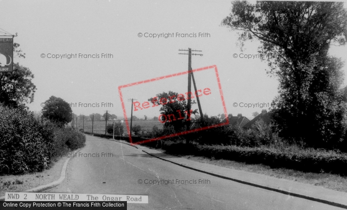 Photo of North Weald, The Ongar Road c.1955