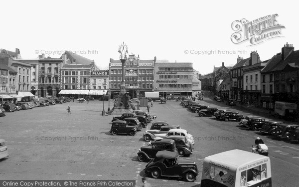 Photo of Northampton, Market Square c.1955