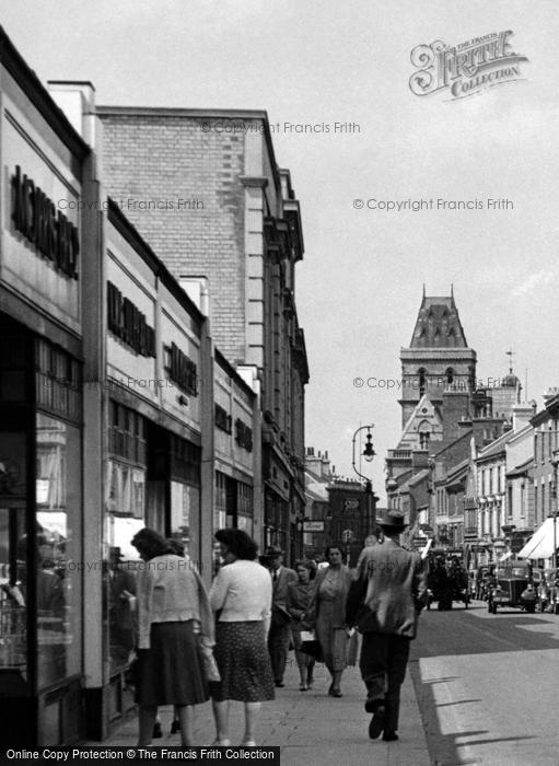 Photo of Northampton, Shopping On St Giles Street c.1955