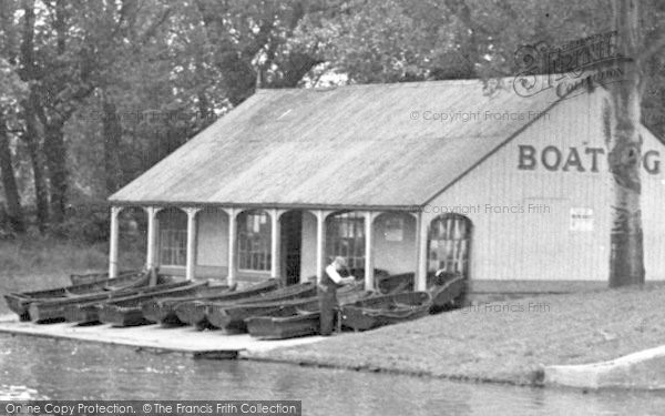 Photo of Northampton, The Boathouse, Victoria Park c.1955
