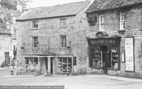 Photo of Northleach, Market Square Shops c.1950