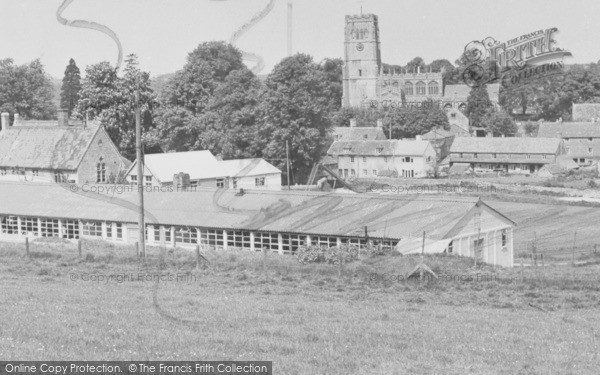 Photo of Northleach, School And Church c.1960