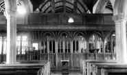 St Thomas Of Canterbury Church Interior c.1960, Northlew