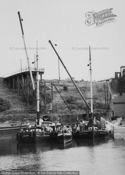 Photo of Northwich, Boats Waiting At The Anderton Boat Lift c.1960