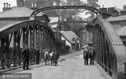 Crossing The Swing Bridge 1900, Northwich