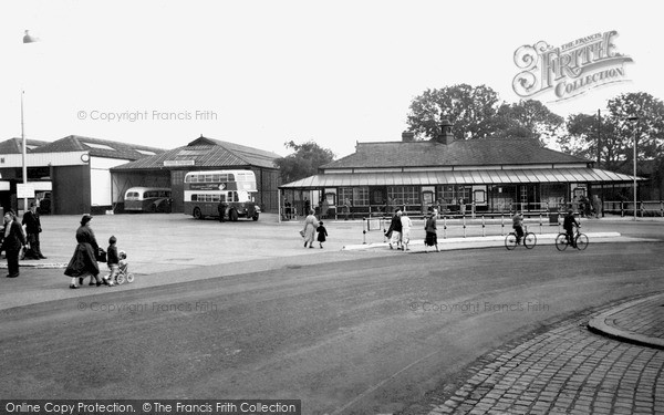 Photo of Northwich, The Bus Station c.1955